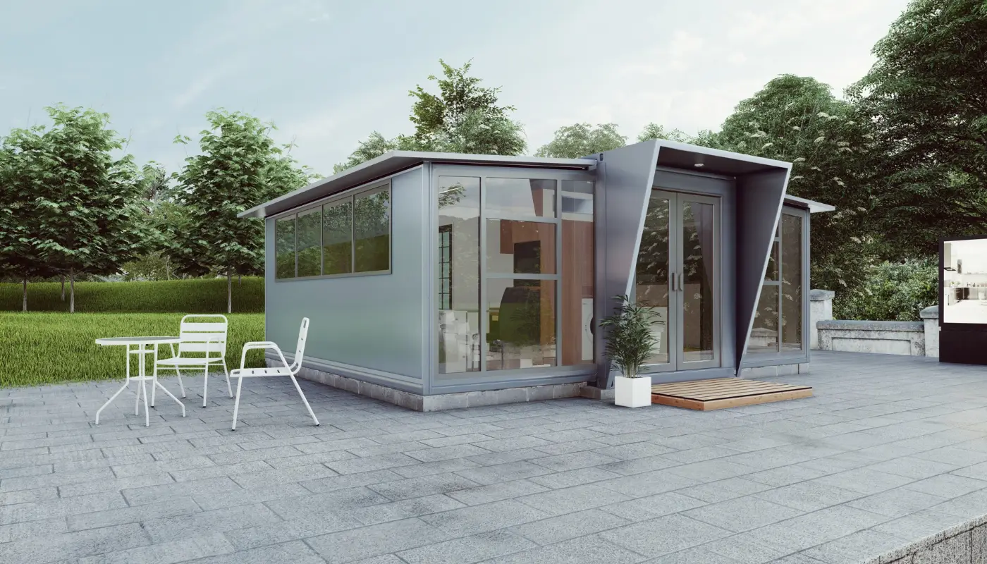 Κατοικία με την τεχνολογία της ανάπτυξης - Double (36τμ) - Modern Building - Προκάτ Σπίτια - Τροχοβίλες