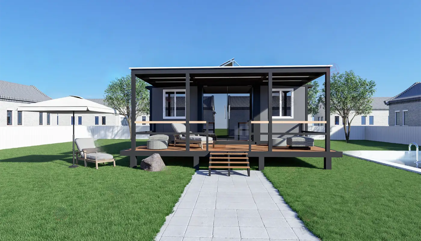 Κατοικία με την τεχνολογία της ανάπτυξης - Single (24τμ) - Modern Building - Προκάτ Σπίτια - Τροχοβίλες