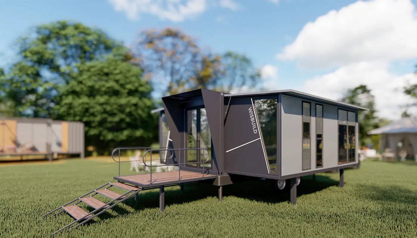 Κατοικία με την τεχνολογία της ανάπτυξης - Modern Building - Προκάτ Σπίτια - Τροχοβίλες